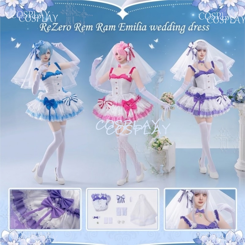 Japanese Lifestyle Game - Costume Cosplay di Rem, Ram ed
