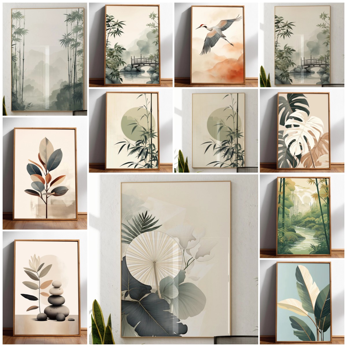 Japandi Wall Art Minimal Botan - Japanese Zen Lifestyle recensione e prezzo