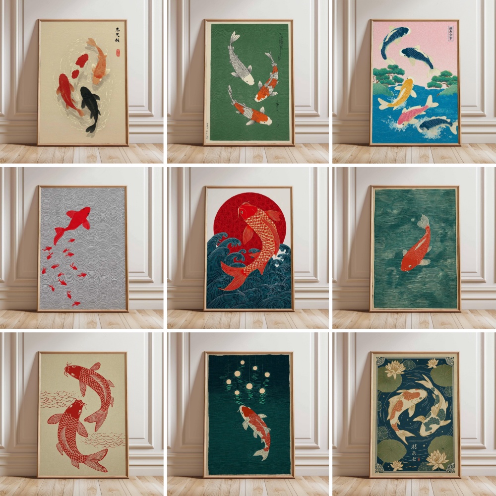 Poster di Pesci Koi Giapponesi - Japanese Zen Lifestyle recensione e prezzo